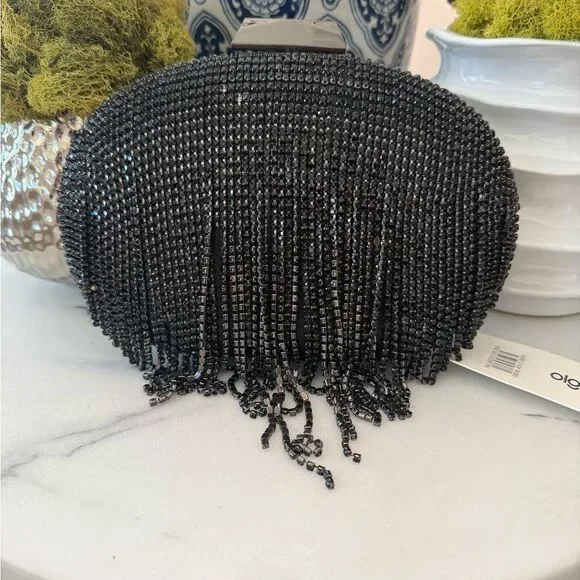Olga Berg Bria Crystal Fringe Clutch
⭐️read description - Picture 4 of 7